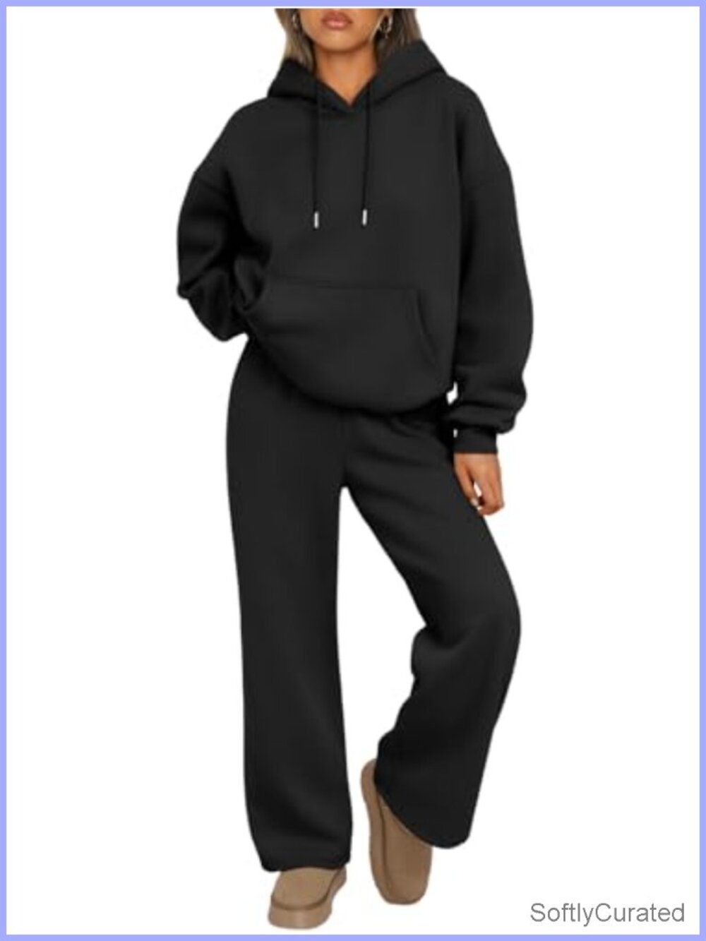 Women's 2 Piece Lounge Sweat Set Matching Sweatsuit Oversized